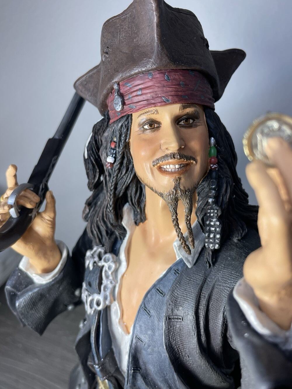 Jack Sparrow Pirates Of The Caribbean Disney Dead Man's Chest BIG Fig #96246